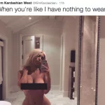 The reason why Kim Kardashian posts naked selfies