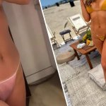 Stunning UFC octagon girl Brittney Palmer risks Instagram ban as she goes completely TOPLESS in racy video