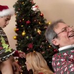 Christmas Eve is the best moment for forbidden sex at Christmas tree
