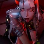 Sexy Frankie giving a blowjob