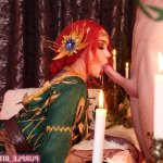 purple bitch triss merigold is ready for sex