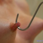 nipple stretching photos