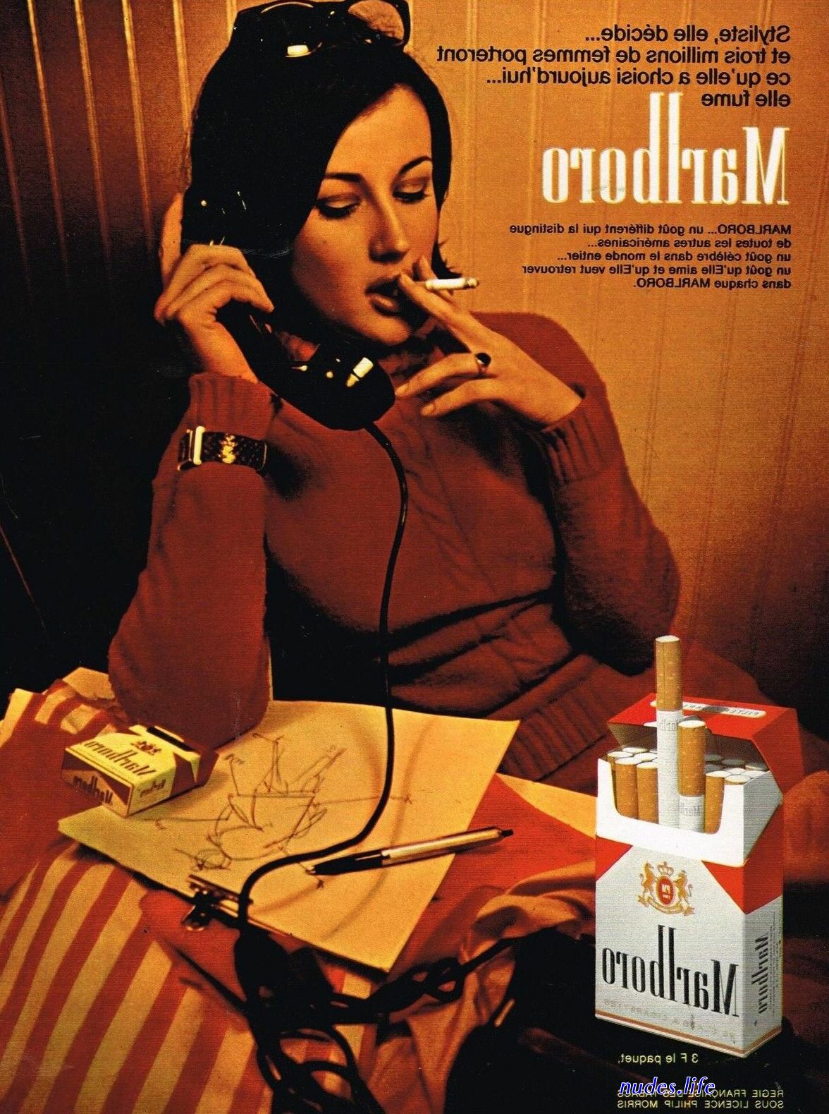 allover marlboro smoking sexy hot