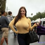 public big boobs braless