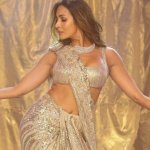 big boob aunty wear saree without blouse images