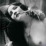 retro vintage nudist photo