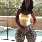 big buttock black woman with wide hip spreadeagle