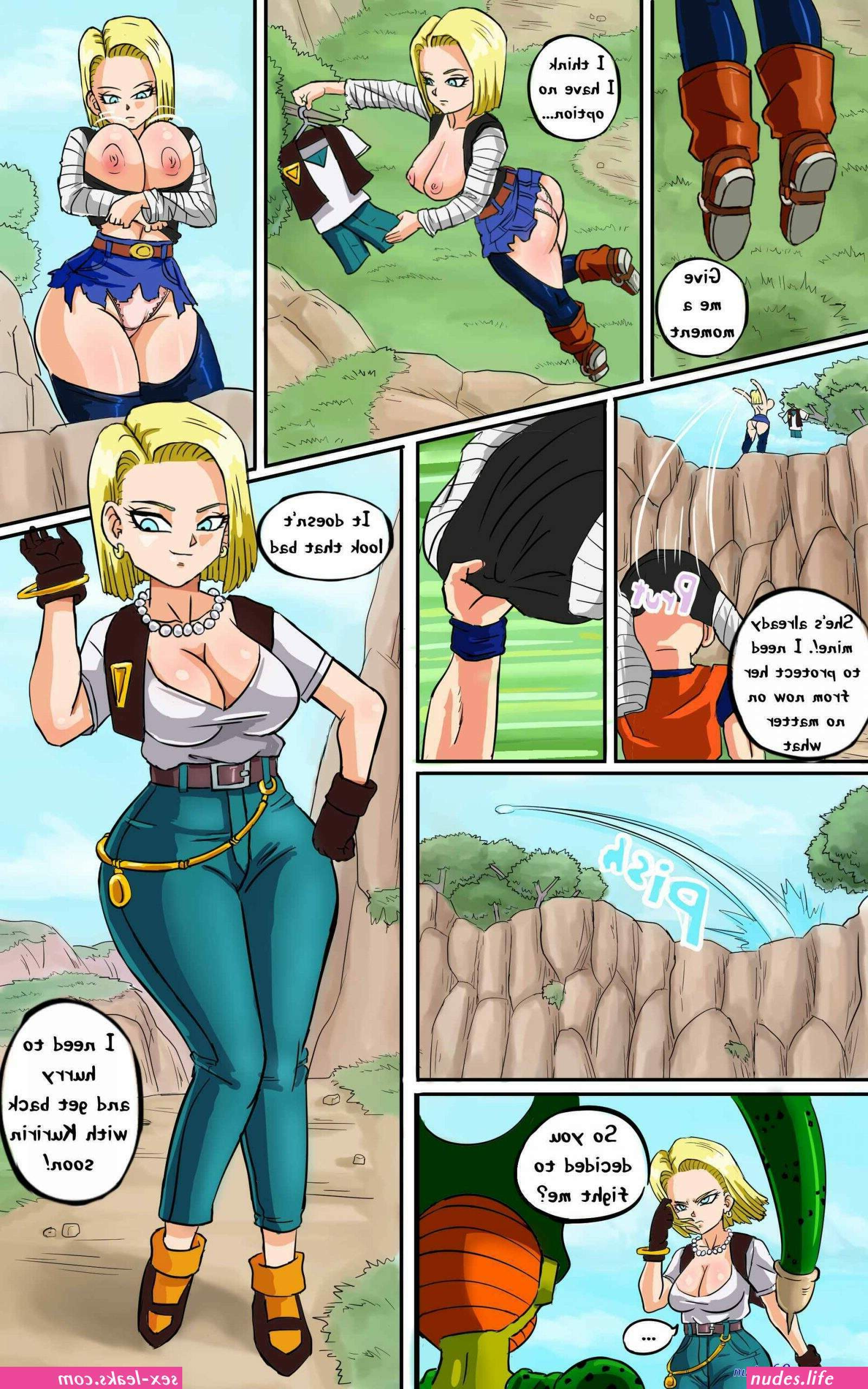 Android 18 fucked by roshi comic