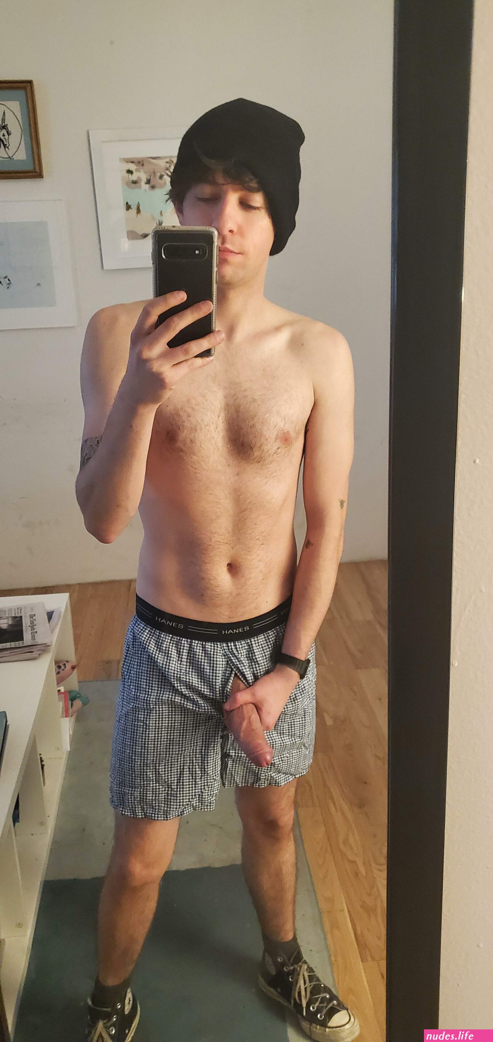 Hard dick in boxers pics
