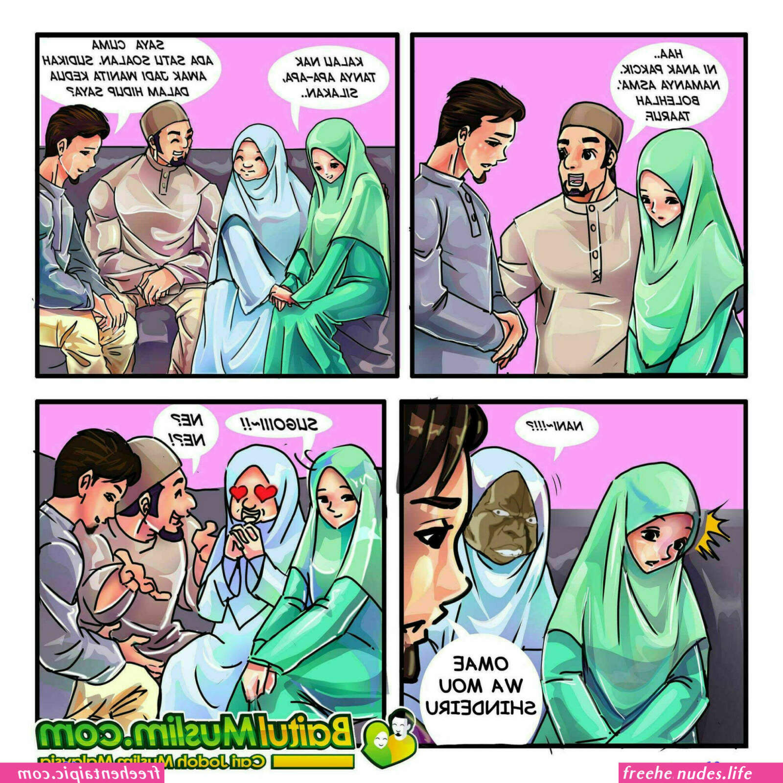 Hijab milf porn comic