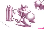 Girl Air Pump Belly Inflation
