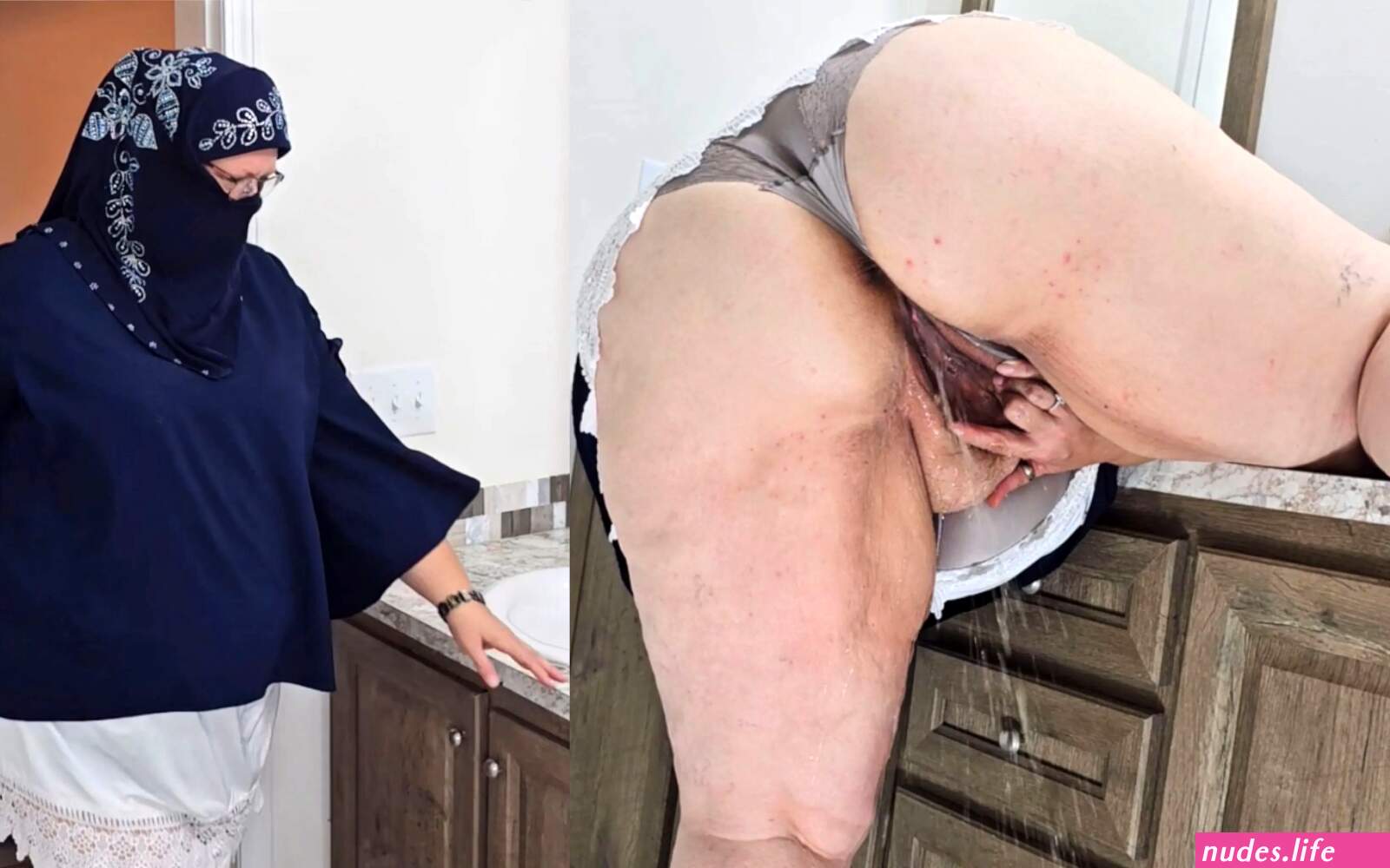 Hijab ass pantie pussy
