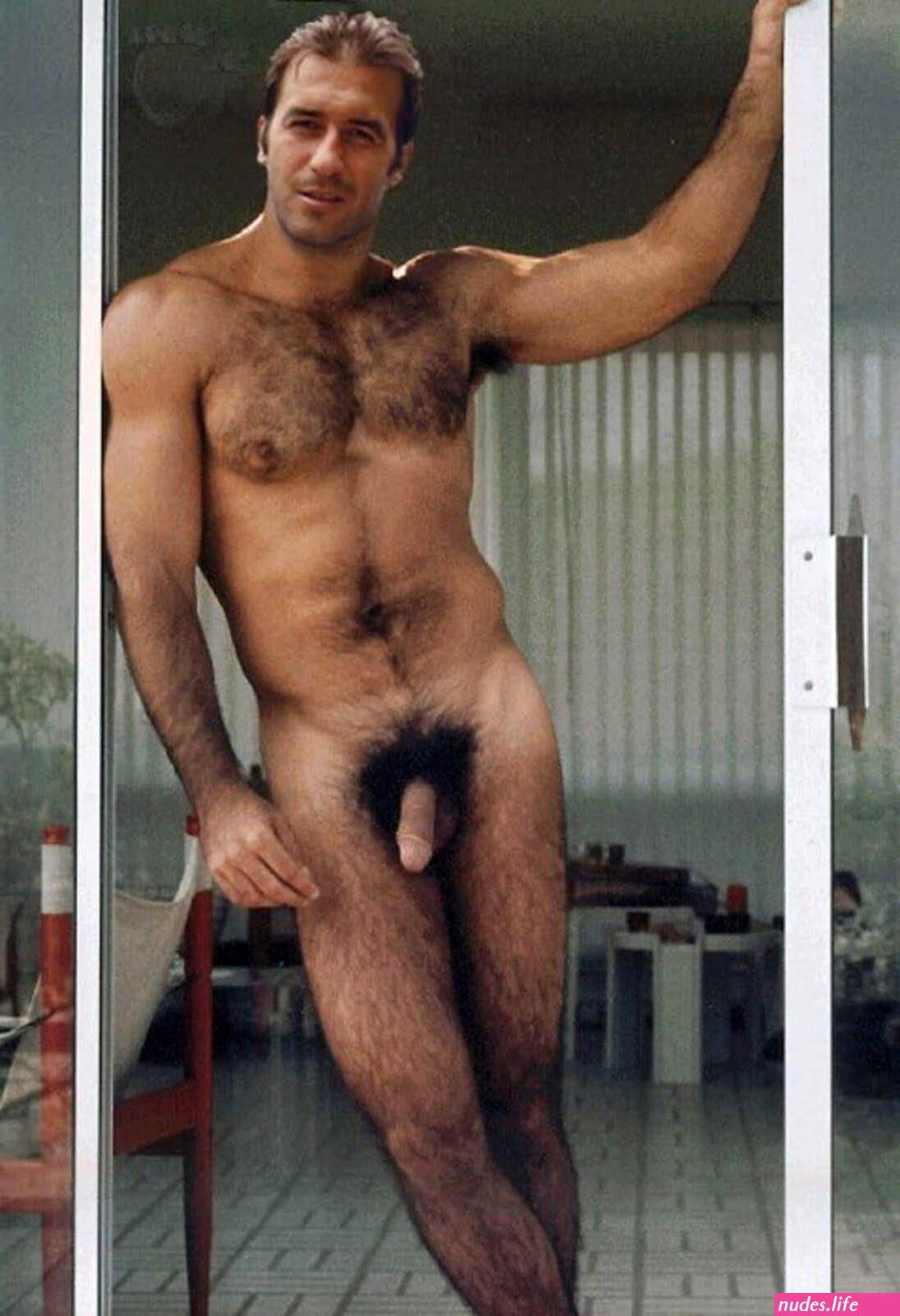 Naked men on tumbler
