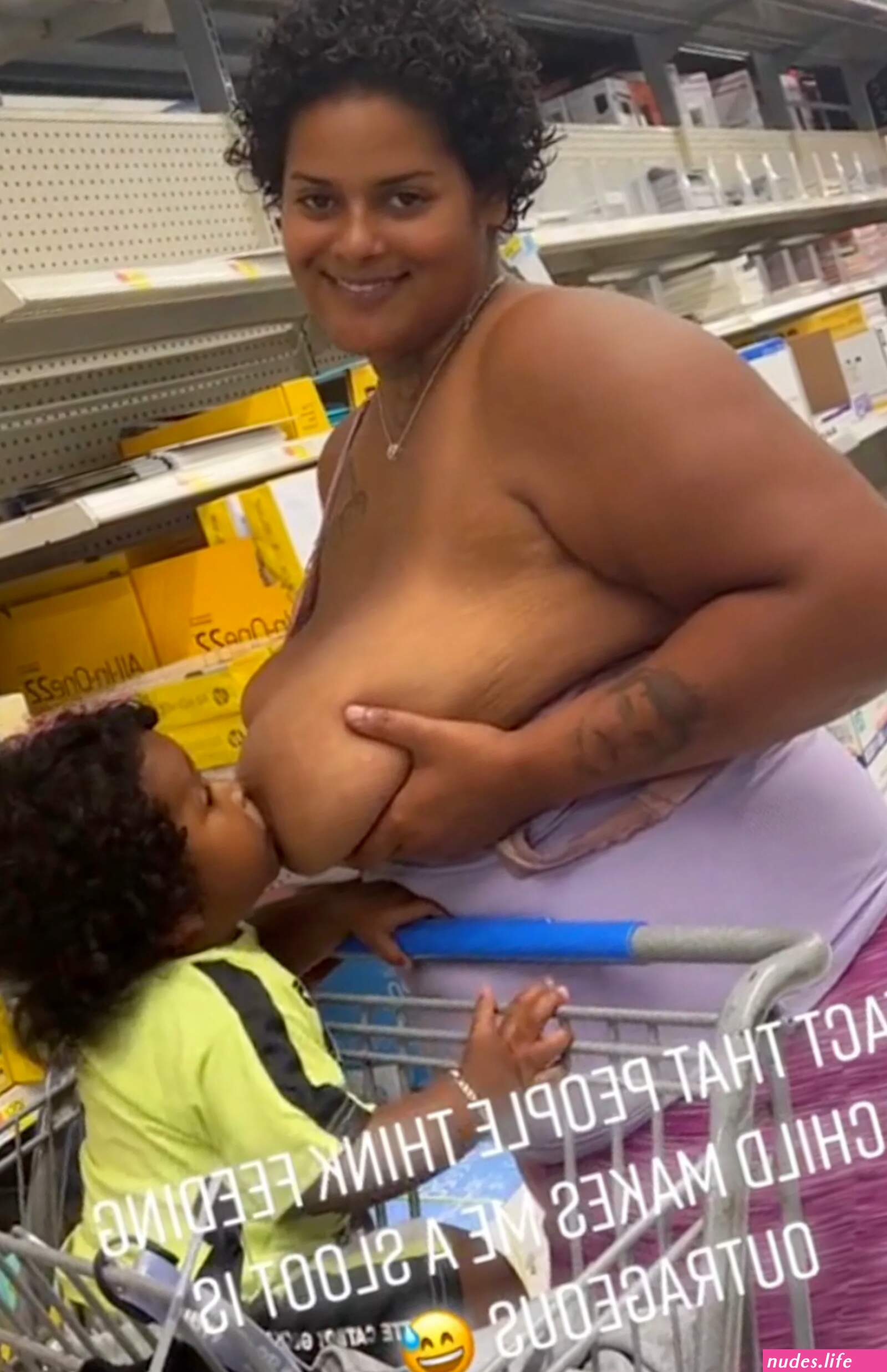 Big boobs public