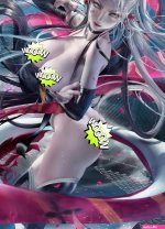 Demon Slayer Daki Big Boobs Anime Sexy Nude Lady Canvas Print HD Painting Poster Living Room Bedroom Handing Picture 60x90cm