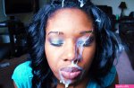 Download photo 1440x900 ebony amateur sexy babe casual wear close up face