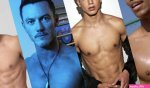 SNAPS: Luke Evans Side-Ass Nyle DiMarcos Manspread Flashman Wades Full Moon