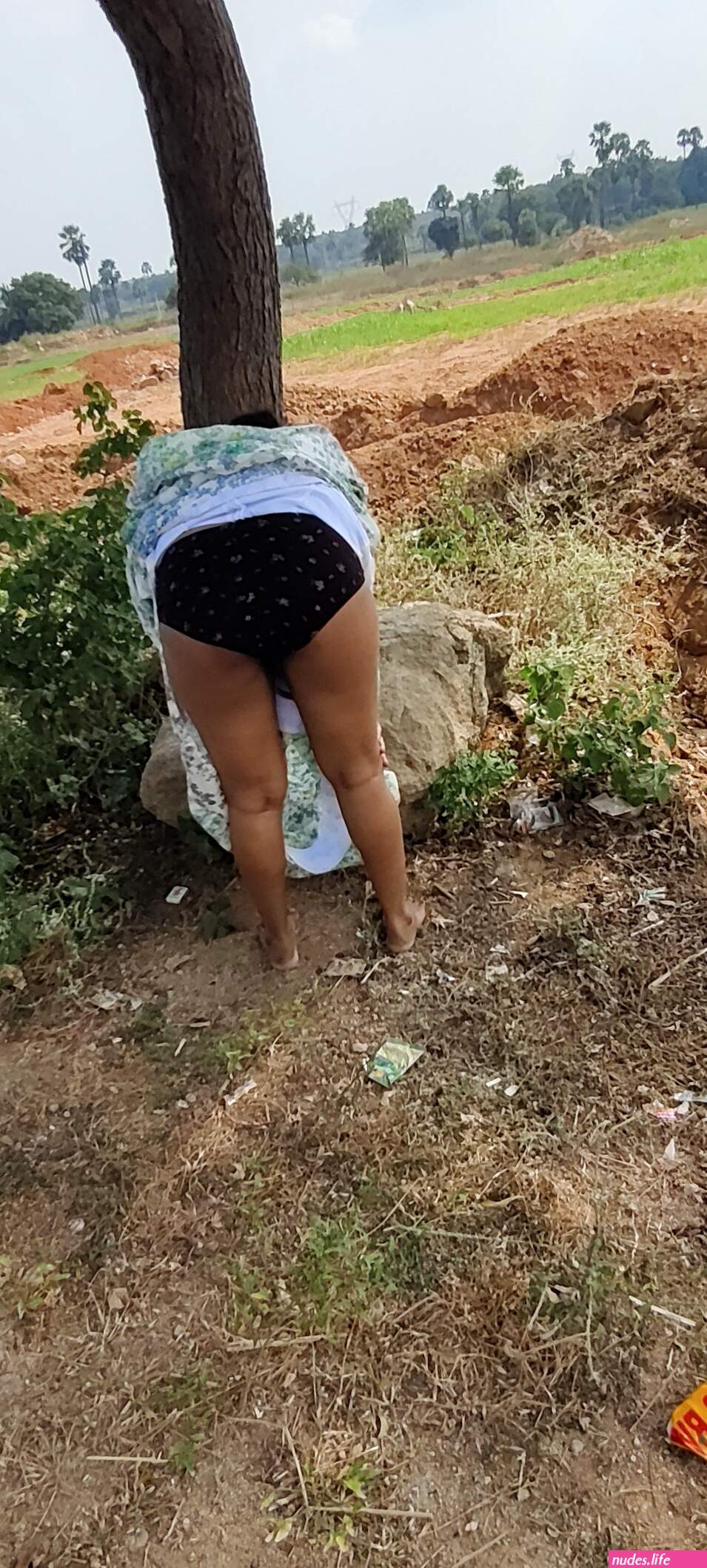 Aunty nude outdoor