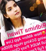 Natasha Rajeshwari Aka Ridhima Tiwari New Live Showing Pressing Sucking Boobs Full NUDE Pussy