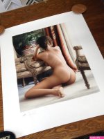 Limited Edition Print the Model by Douglas Hofmann