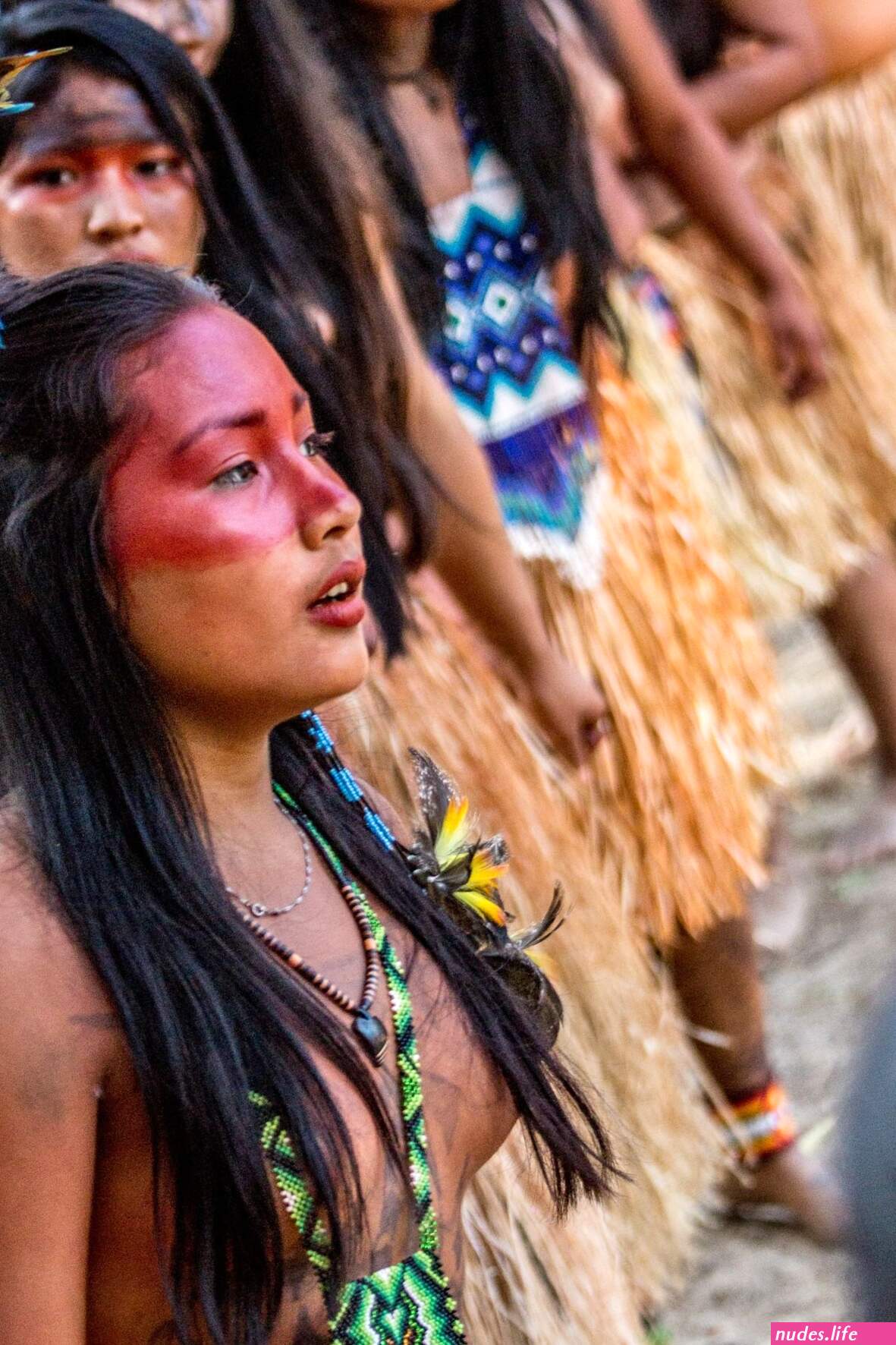 South america nude tribe