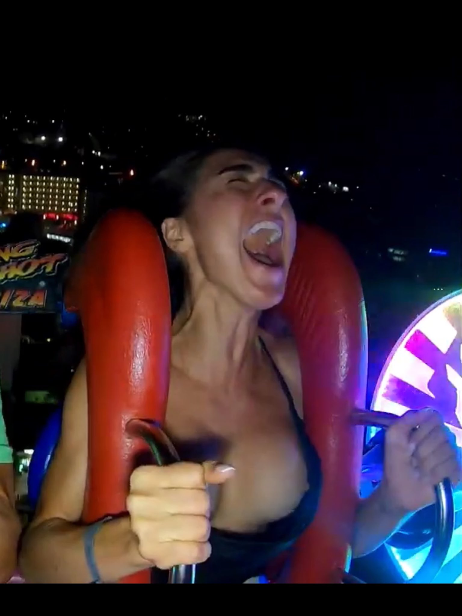 Slingshot ride boobs