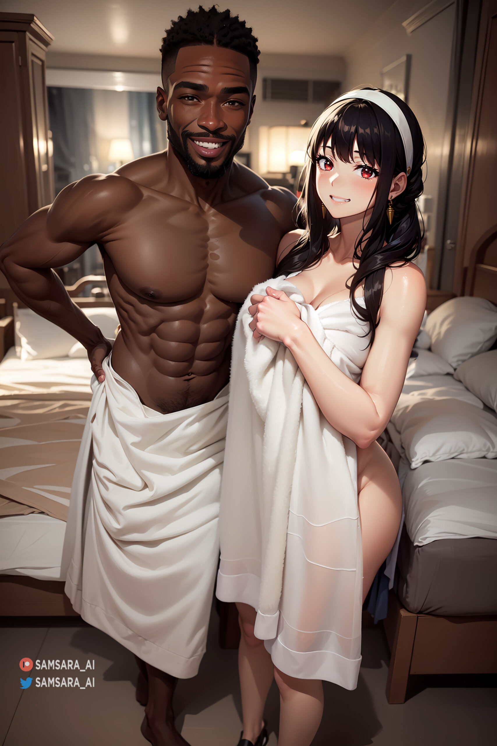 Ai interracial porn art