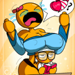 Cosonly:Busy Nerd by Fino-Cosmo5 on Newgrounds