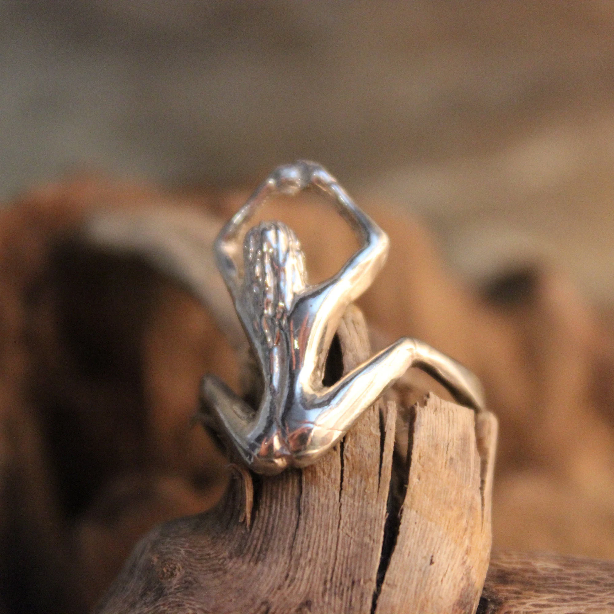 Silver woman nude