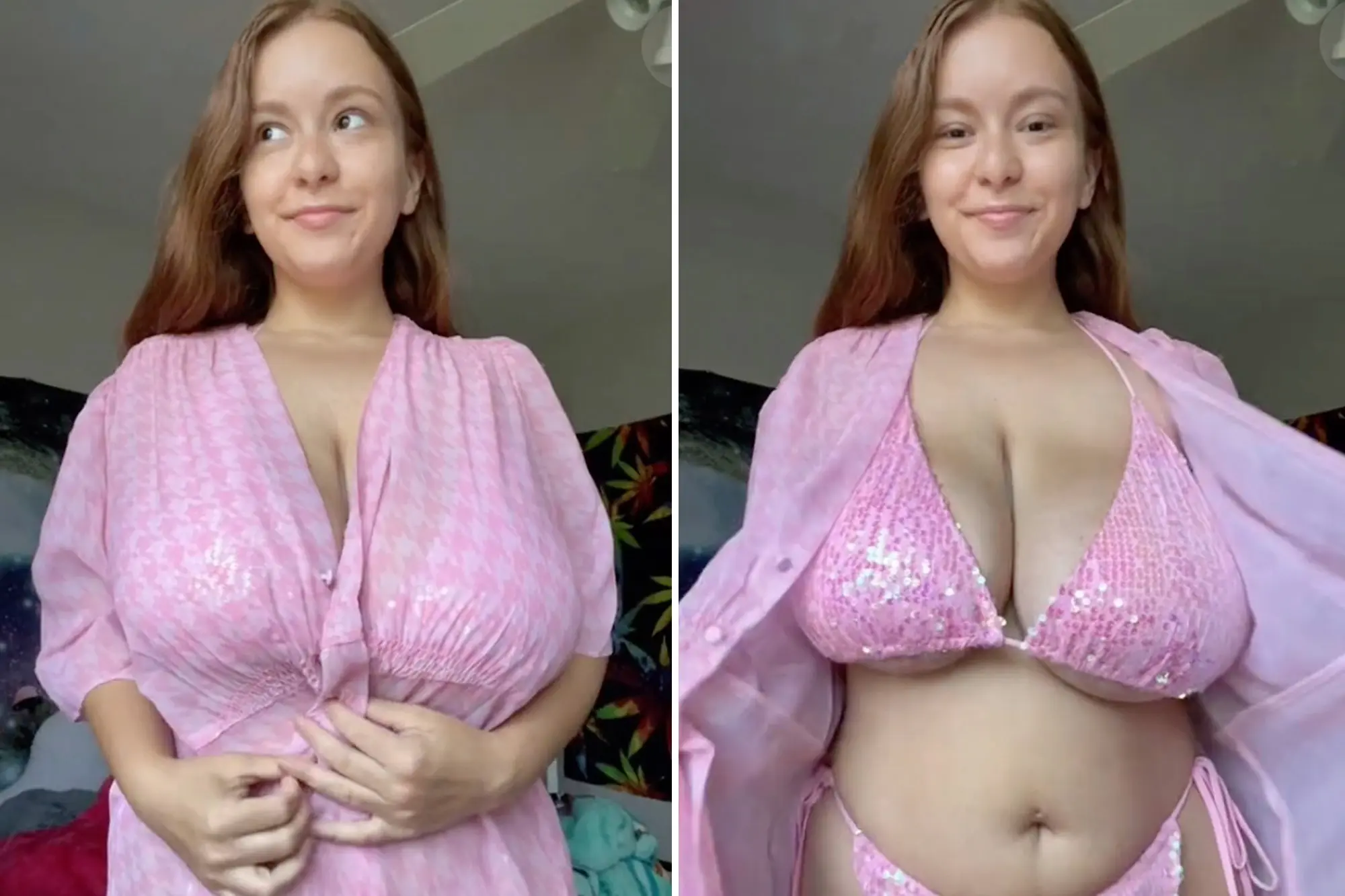 Big boobs strip