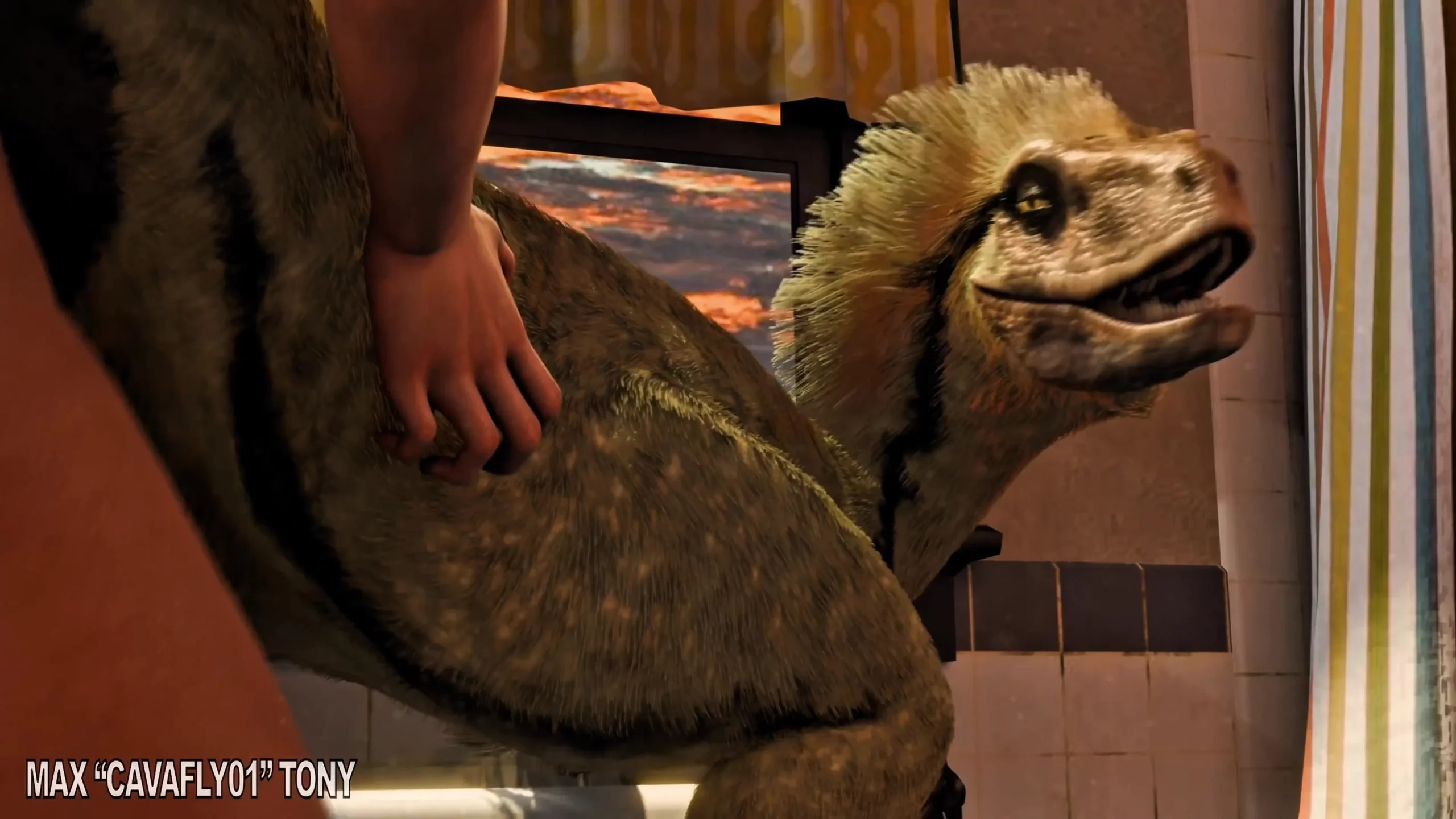 Female furry fuck dino