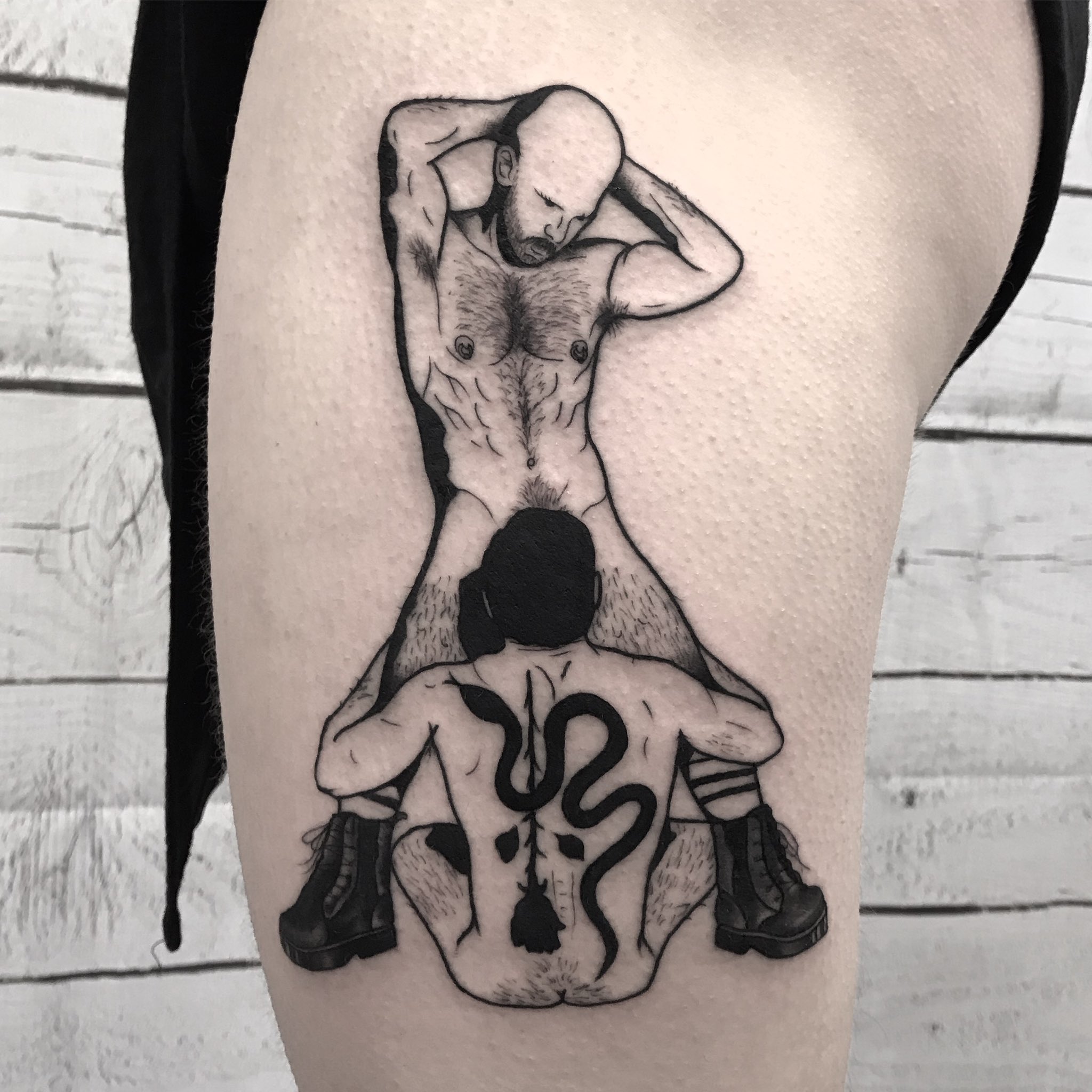 Tattoo blowjob