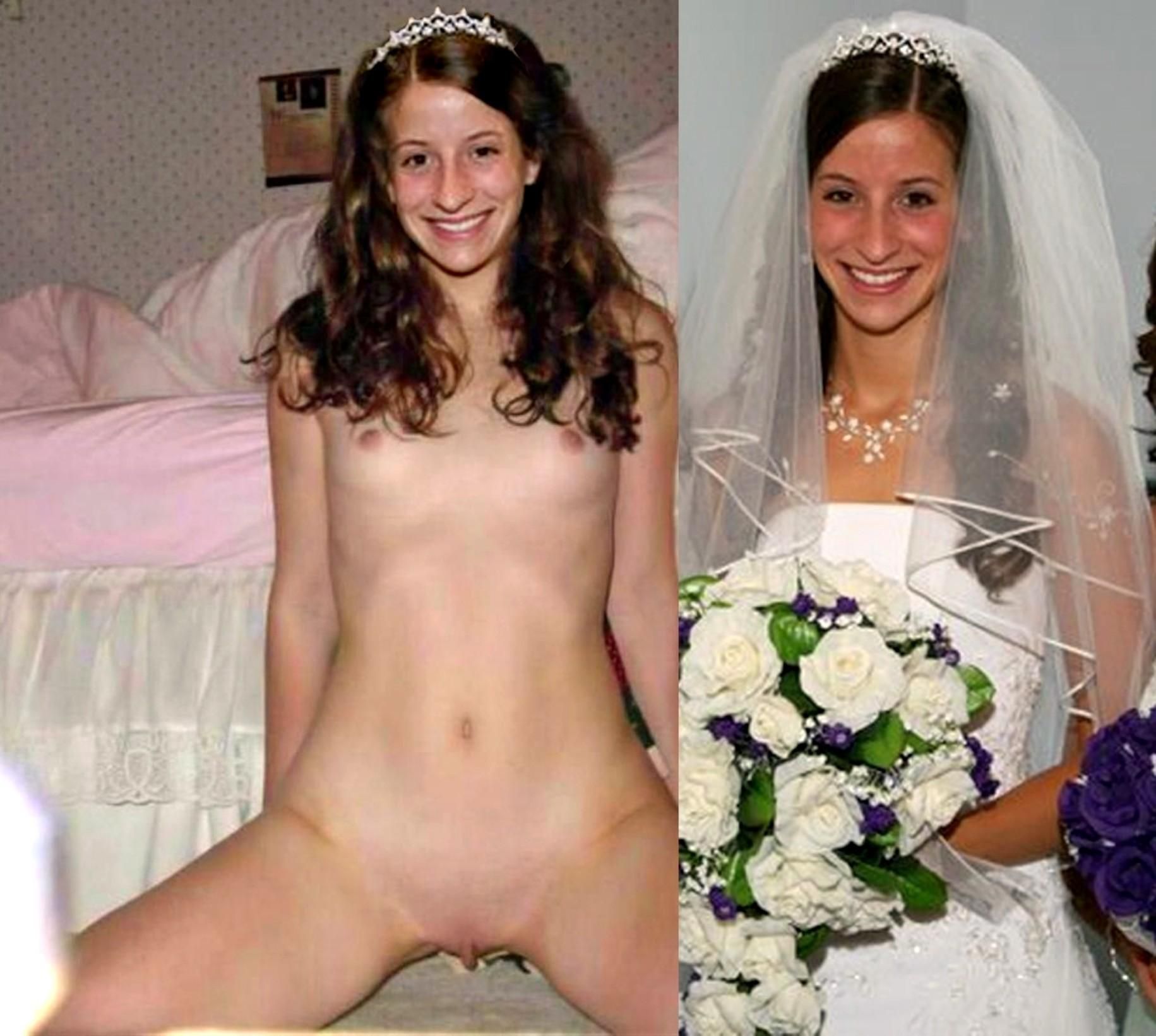 Trashy bride photos nude