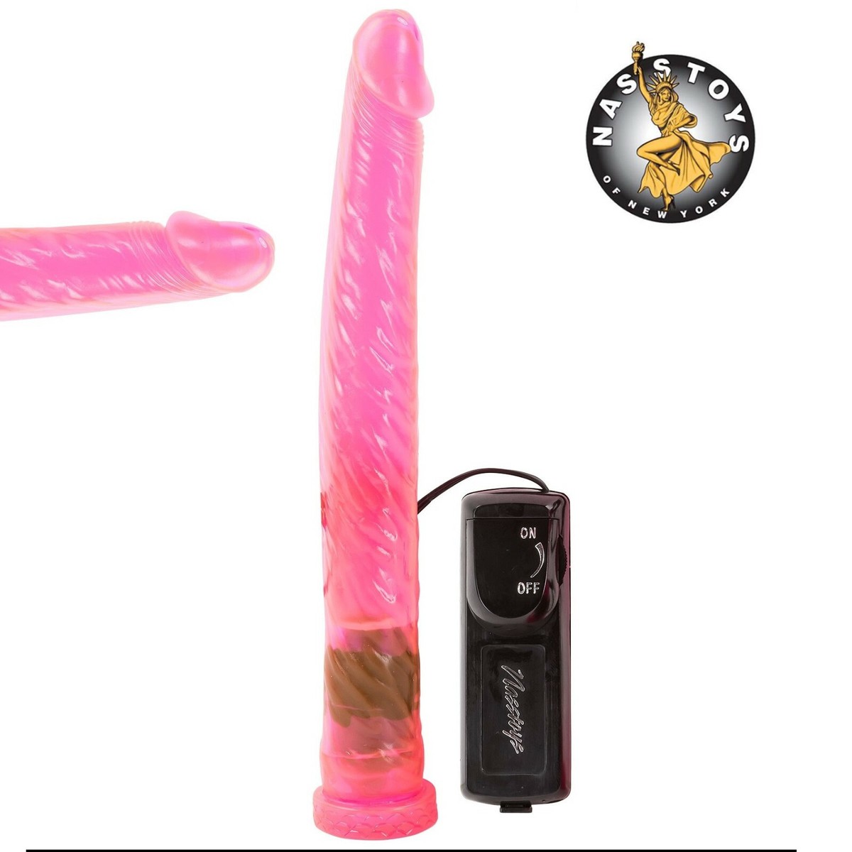 Anal Tickler Jelly Vibrating Probe BEGINNERS Slim Anal Dildo Sex Toy REMOTE Pink