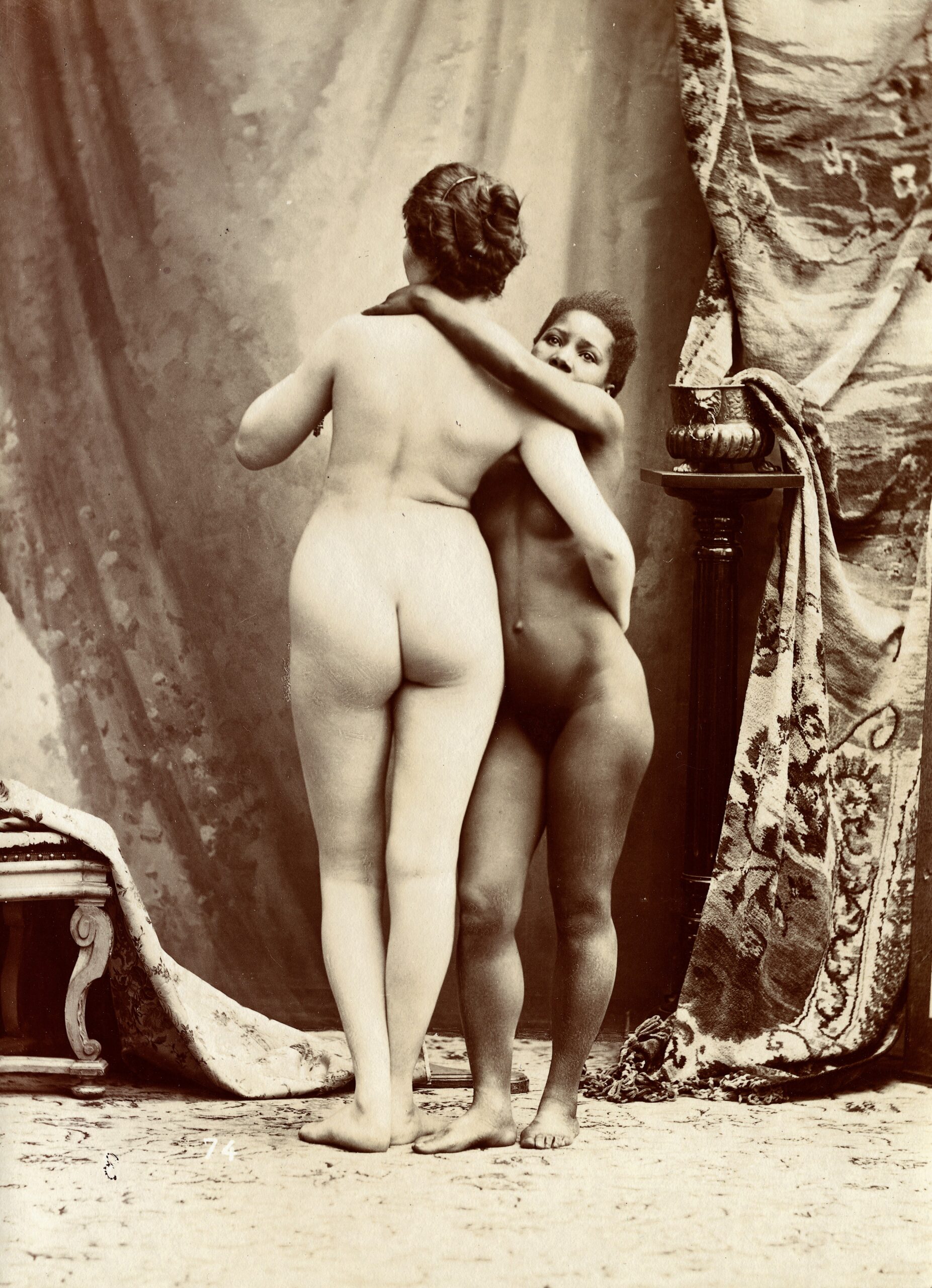 Naked posing