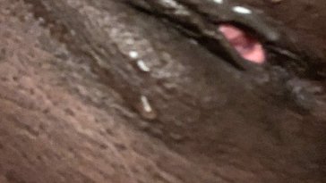 Tight black pussy close up